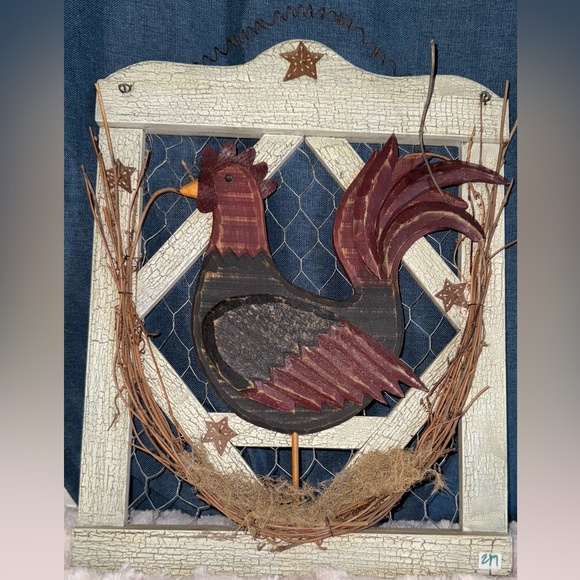 NWOT’s Rustic Rooster Wall Decor - Picture 3 of 13